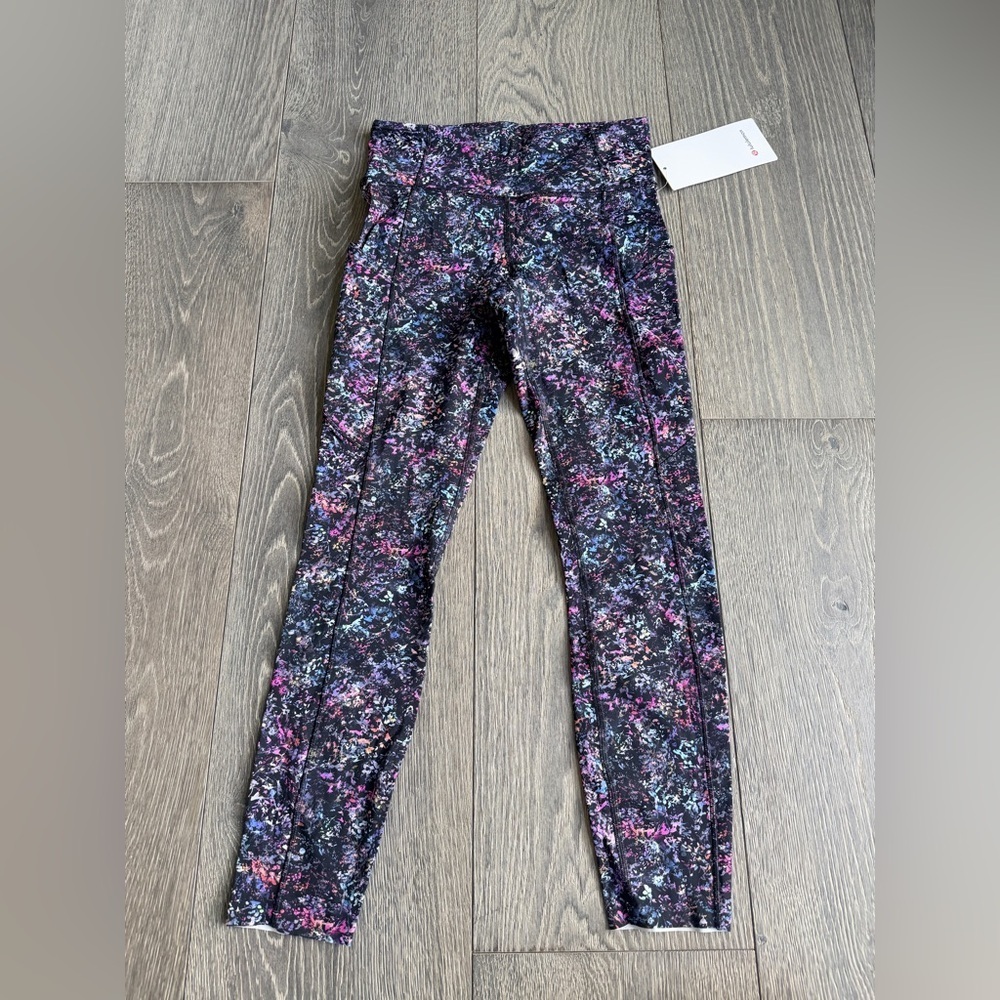 Lululemon Fast and Free High-Rise Tight 25" in Floral Spray Multi Size 4